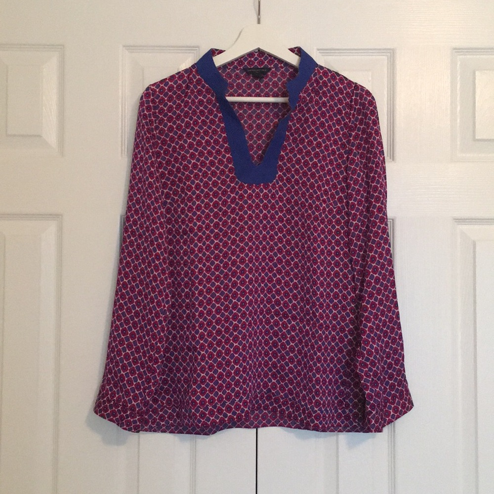 Loosely fitted floral blouse